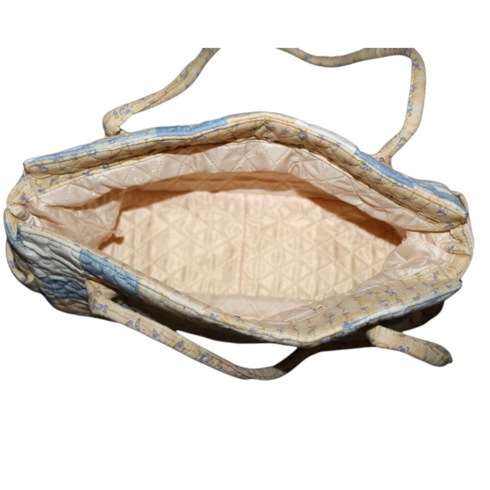 Donna Sharp Quilted Patchwork Blue & Yellow Hand … - image 3